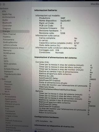 Batteria Apple A1494 MacBook Pro 15 2015