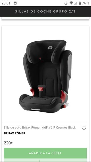 DOS Sillas coche Britax Römer KidFix 2 R