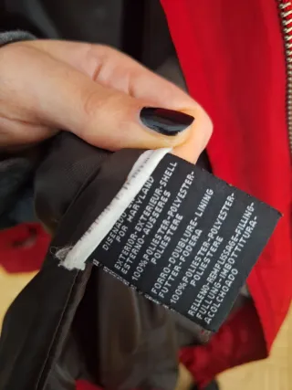 Chaqueta Maryland acolchada roja talla 50