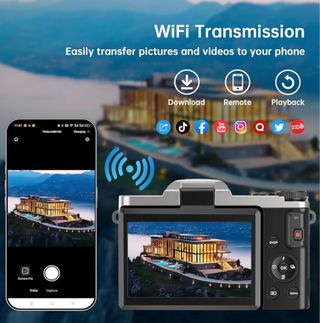 Cámara Digital con WiFi 4K