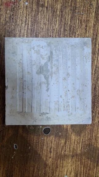 Azulejo Antigo Português Flor Azul Amarelo