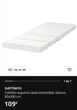 Cama extensible infantil