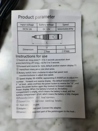 Pulidora de Uñas Eléctrica Profesional