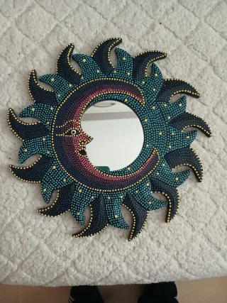 Espejo Sol y Luna Decorativo