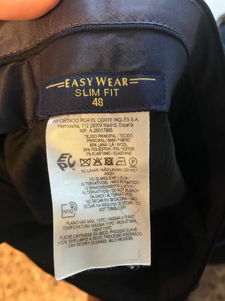 Traje completo azul marino 3 piezas