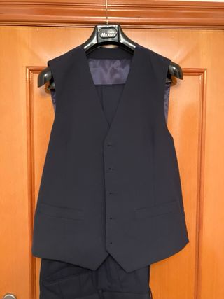 Traje completo azul marino 3 piezas