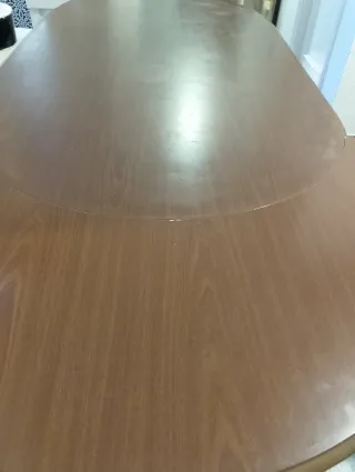 Mesa de comedor anch 0'89 larg 1'60 + 0'39 a los l