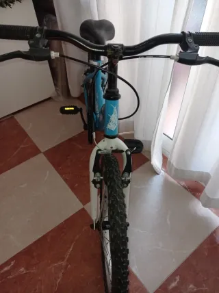 BICICLETA  DE 20 PULGADAS AZUL.