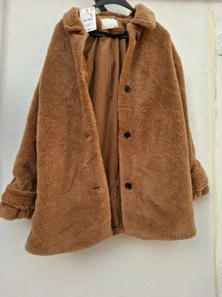 Abrigo ZARA Marrón Talla Única Nuevo
