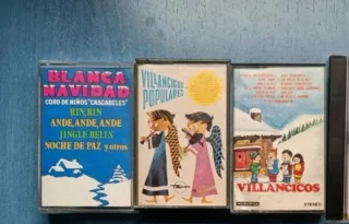 3 Casetes de Villancicos Navideños