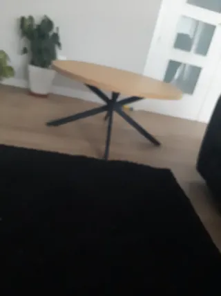 Mesa de centro madera y metal