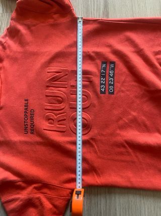 Sudadera Zara Naranja con Capucha