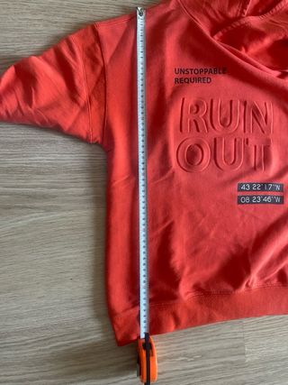 Sudadera Zara Naranja con Capucha