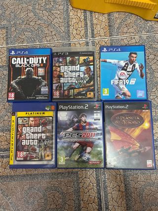 Lote Juegos PS4, PS3 y PS2