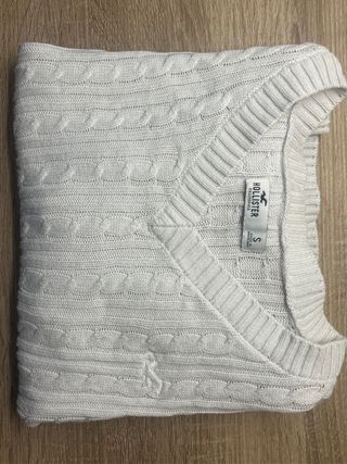 Jersey Mujer Hollister Blanco Cable Knit