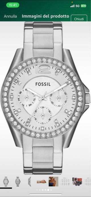 Orologio Fossil donna con cristalli