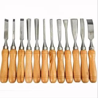 Scalpello Legno 12 Pezzi 3,75Pollici/9.5CM Set