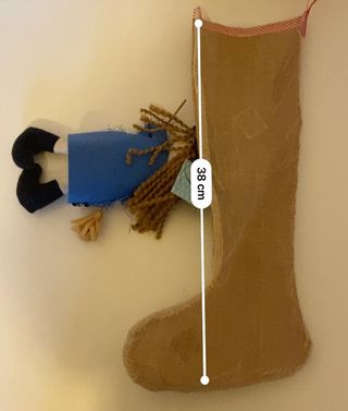 Calza Befana Juta con Streghetta 38cm