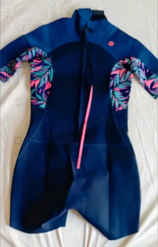 Neopreno azul estampado