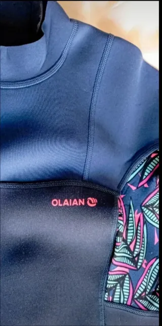 Neopreno azul estampado