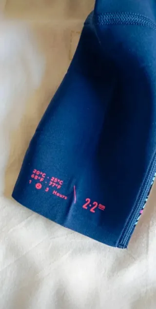 Neopreno azul estampado