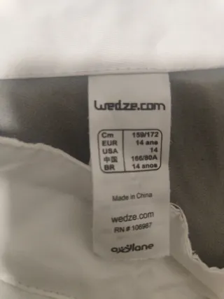 Pantalón de esquí blanco