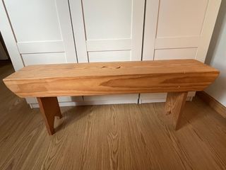 Banco de madera rústico