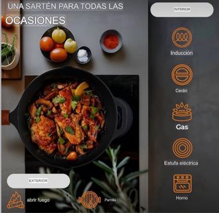 Sartén de hierro fundido 26cm