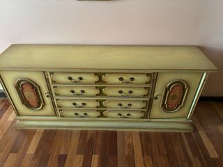 regalo Cómoda dormitorio dorada y amarilla