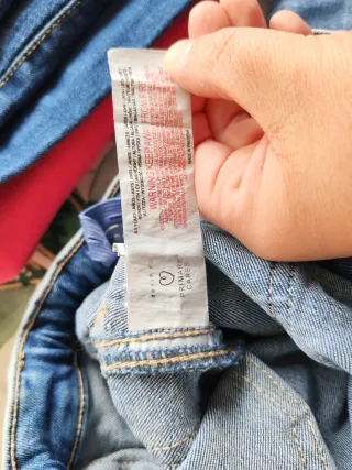 Jeans Cargo Bambina Primark Denim Co Tg 4-5 anni