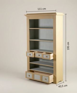 Librería Estantería con Cajones