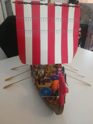 Barco Vikingo Playmobil con Figuras