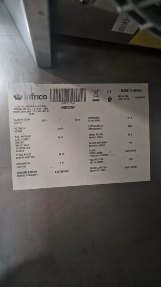 congelador profesional industrial