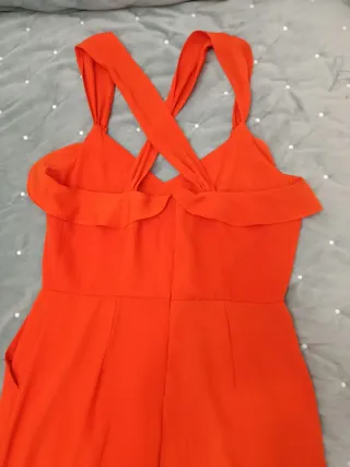 Mono largo naranja mujer