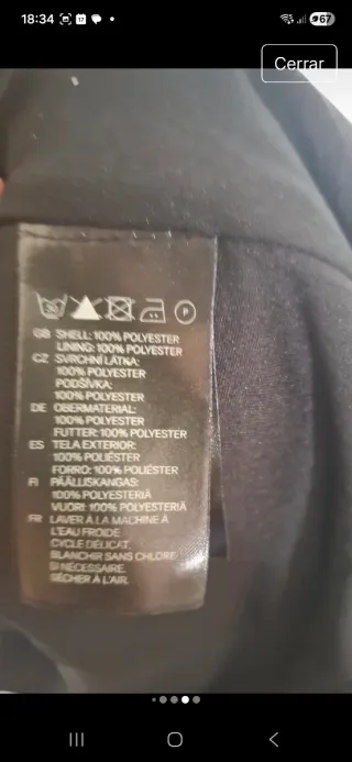 Blusón suelto beige y negro