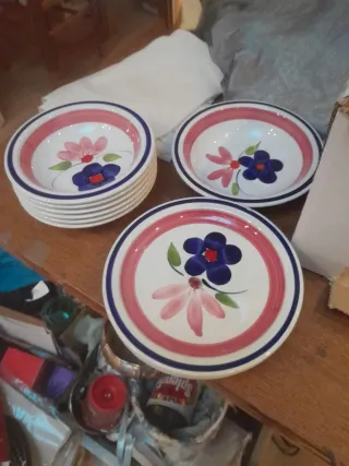 Set Ciotole Fiori Ceramica