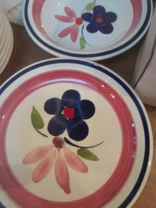 Set Ciotole Fiori Ceramica