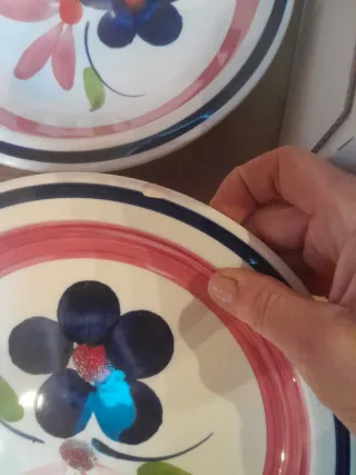 Set Ciotole Fiori Ceramica