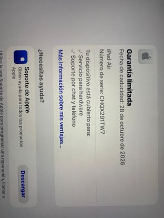 iPad Air 13 M2 2024 Plata+funda teclado español.