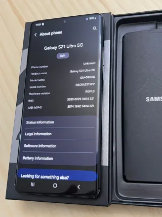 Samsung Galaxy S21 Ultra 5G 12+ 128GB Nero