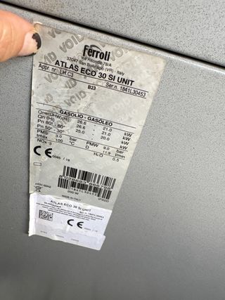 Caldera Gasoil Ferroli Gris