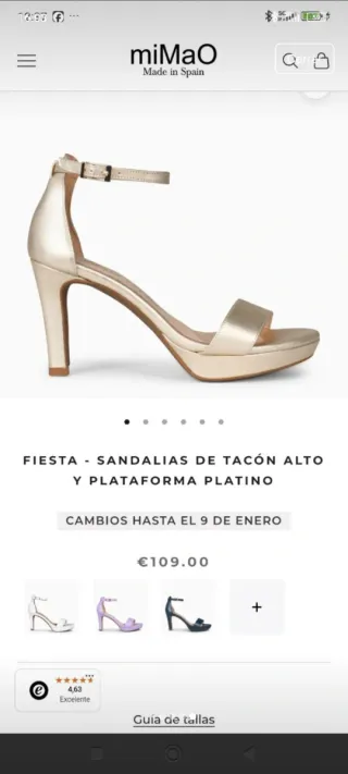 Sandalias doradas nuevas, suela gel