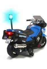 Moto Policía Infantil Feber 12V con Luces, Sonido y Pedaleo