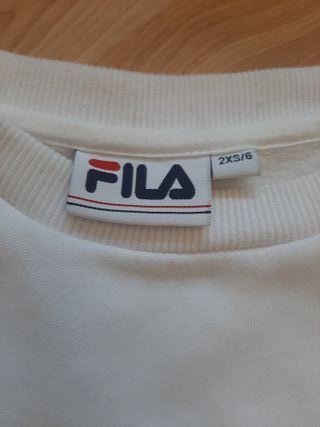 Sudadera Fila Blanca con Logo