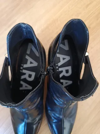 Botines Zara Talla 37 Charol