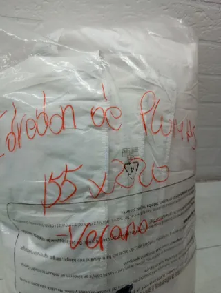 Edredón de plumas cama 90