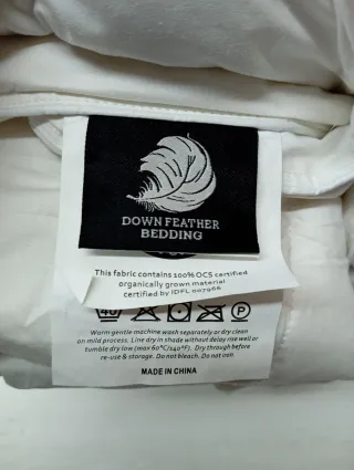 Edredón de plumas cama 90