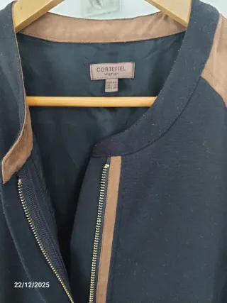 Vestido Cortefiel Preto e Castanho