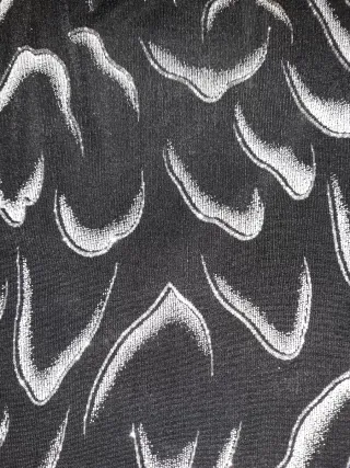 Blusa fiesta negra y blanca