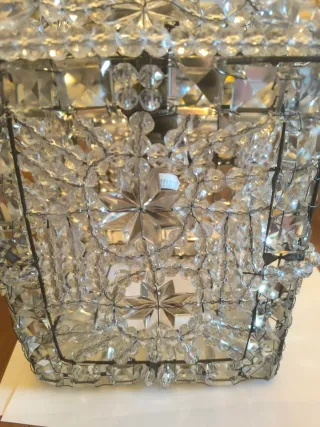 Lámpara Cristal Bohemia Transparente